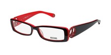 NEW MOSCHINO 03202 EYEWEAR FULL-RIM WOMENS RECTANGULAR 53-16-135 0711 ITALY