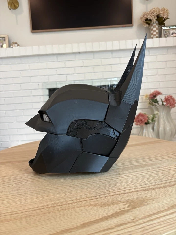 Batman Arkham Knight Dark Knight Cosplay Costume Wearable Helmet Mask 3D Printed - Image 4 of 4