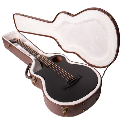 Lindo Linkshänder Neptun V3 Short Scale Elektro Akustik Bassgitarre + Hartschalenkoffer