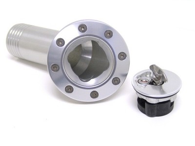 RIDETECH Gas Filler 67-68 Camaro Clear Anodized- 81000032