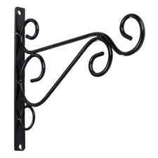Black Iron Wall Hooks for Bird Feeder Lanterns Wind Chimes Outdoor Indoor Hangin