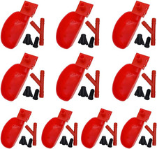 10Set Quail Waterer Automatic Bird Water Cups for Cage Hang Drinker Poultry Bird