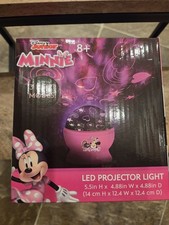 Disney Minnie Mouse LED Projector Light 3 Light Modes Multicolor Dancing Lights