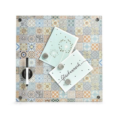 Memoboard aus Glas Mosaik Magnettafel HTI-Living