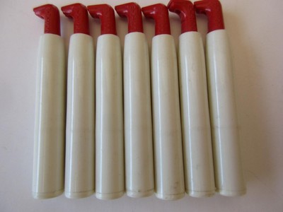 7 Lot E-Z Hook Test Prod Tip Adapter to Banana Plug 59-4 WHITE Probe Leads