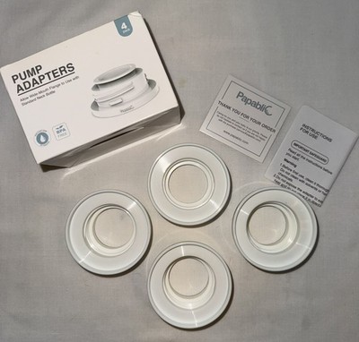 Papablic Pump Adapters Compatible w/ Medela, Dr. Browns, Spectra, Avent Bottles 