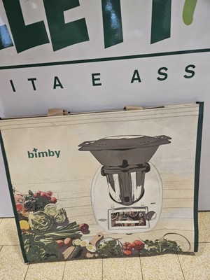 Vorwerk Thermomix TM6 Borsa For Shopping Reusable Tracolla Beige 40x45