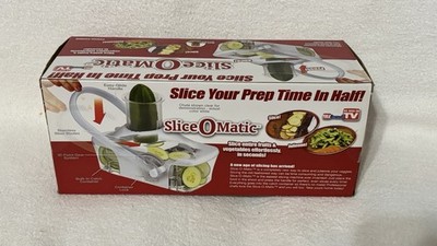 Slice-O-Matic Slice and Veggie s Fruits and Chess Pieces Vintage Kitchen Tool
