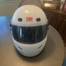 Omp Sports Xl Racing Gear Helmet White Snell Sa2010 Omp Sports Xl Racing Gear Helmet White Snell Sa2010