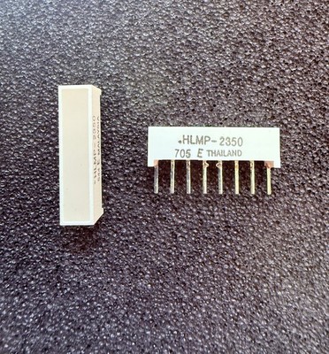 5 Stück/pcs. HLMP2350 - Hewlett-Packard (HP) - LED-Balkenanzeige