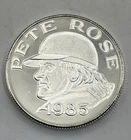 1985 Pete Rose Baseball 1 Oz Silver .999