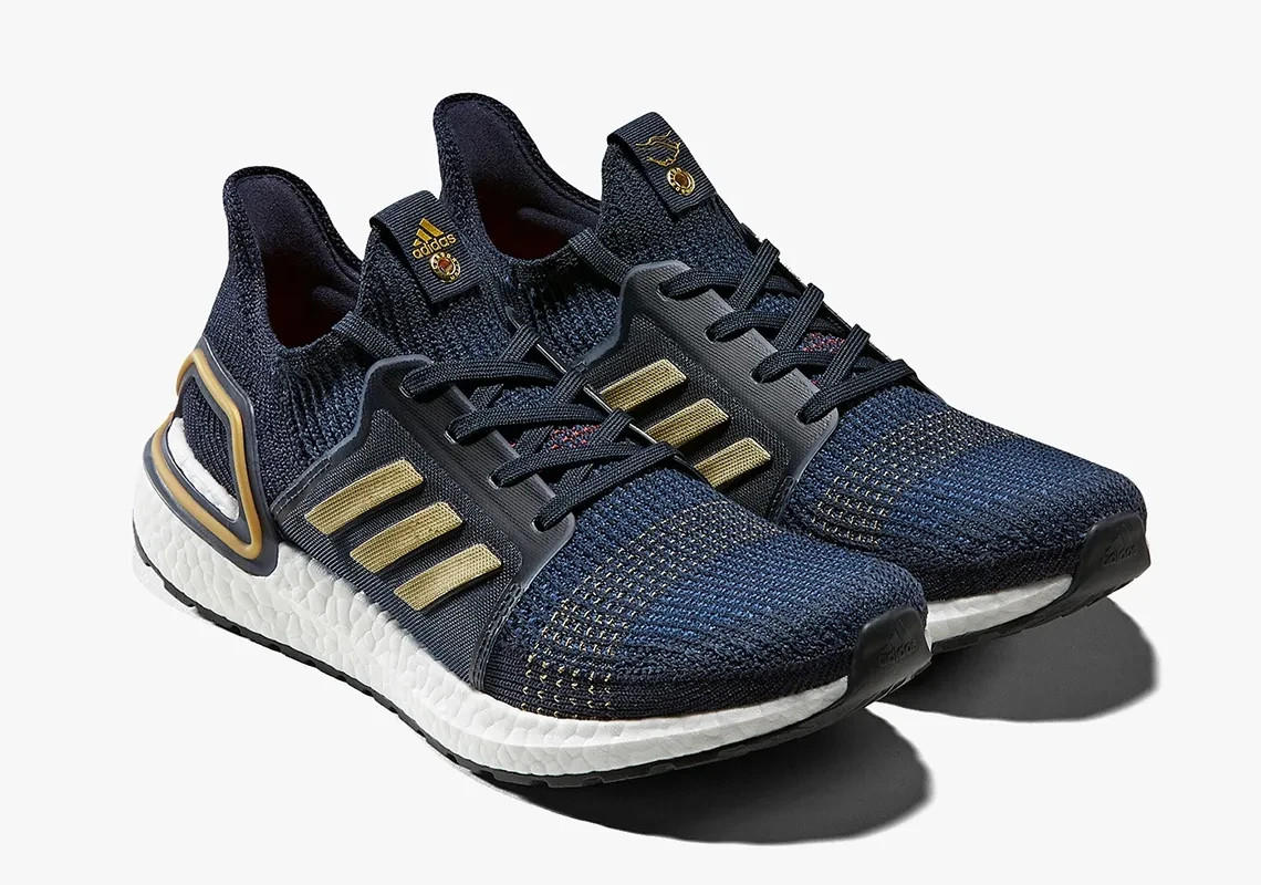 Adidas Ultra Boost 2019 Legend Ink Navy Blue Gold EE9447