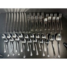42 pc Pfaltzgraff Ashcroft Stainless Flatware 