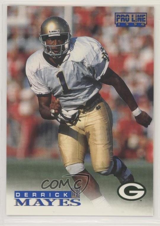 1996 Pro Line Derrick Mayes #325 Rookie RC 00r3