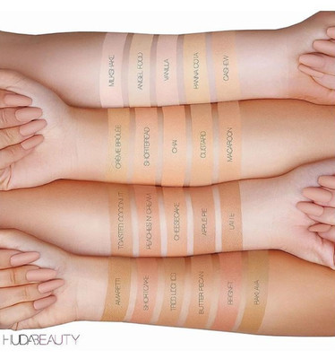 huda beauty high cover cream foundation #cashew 140g 35ml