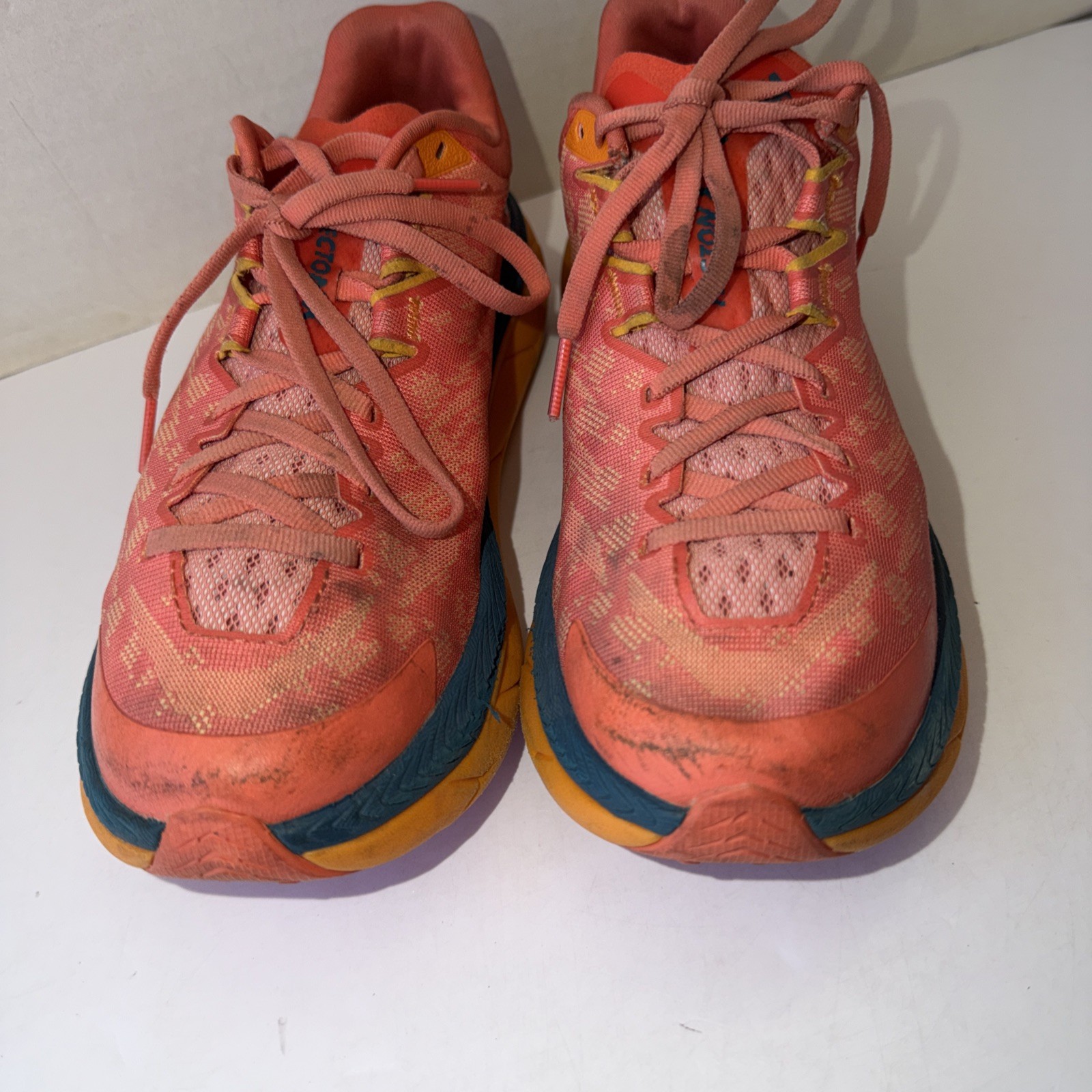 Hoka One One Womens 8B Tecton X 1123162 CBCRL Orange Running Shoes - READ image 3