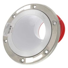 4 Inch Offset Closet Flange With Stainless Steel Ring For Toilet Drain Connec...