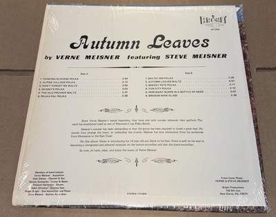 BRIGHT LP RECORD /STEVE MEISNER/ VERNE MEISNER/AUTUMN LEAVES/VG+/