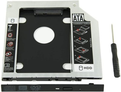 9.5mm SATA 2nd HDD SSD Case Hard Drive Caddy for Universal Laptop CD DVD-ROM ODD