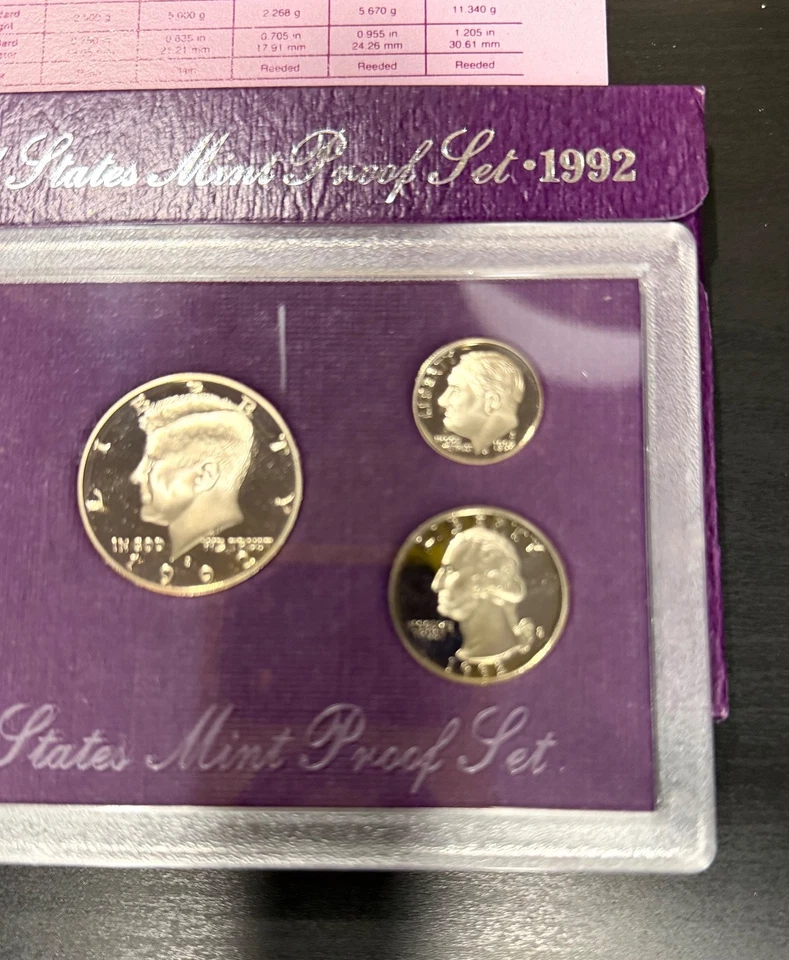 1992 S Proof Set US Mint Uncirculated Coin Set - Image 4 of 4
