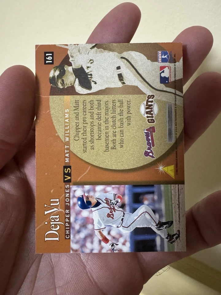 1996 Pinnacle Summit - Deja Vu Chipper Jones, Matt Williams #161 - Image 2 of 2