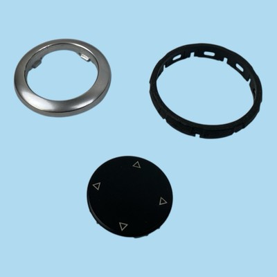 iDrive Controller Knob Insert Set OEM 09-12 BMW F10 F02 740i 750i
