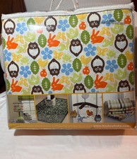 Arbor Friends 4 Piece Crib Set Dust Ruffle Fitted Sheet Valance Quilt Multicolor