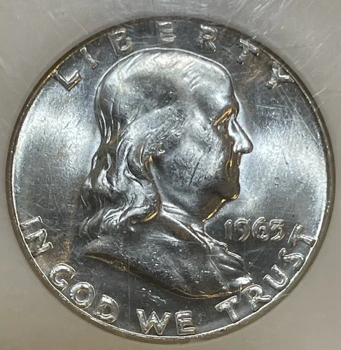 1963 Franklin Half Dollar - NGC MS 63 -