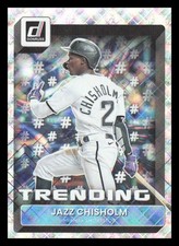 * JAZZ CHISHOLM * 2022 DONRUSS TRENDING SILVER DIAMOND HOLO INSERT