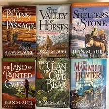 Jean M Auel Earth’s Children Series Lot 6 HC Clan Cave Bear Valley Horses 1st ed