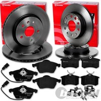 Brembo Bremsscheiben + BelÄGe Vorne + Hinten FüR VW Passat 3B 3BG 3B3 3B6 2WD