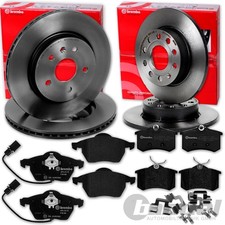 brembo BREMSSCHEIBEN + BELÄGE VORNE + HINTEN für VW PASSAT 3B 3BG 3B3 3B6 2WD