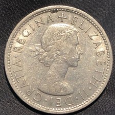 1966 United Kingdom Two Shillings Copper-Nickel Coin - XF (Extra Fine) condition