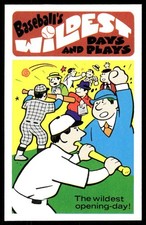 1974 Fleer #38 Wildest Opening Day Baseball's Wildest Days and Plays