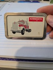 VINTAGE 1970s KENWORTH TRUCK COMPANY BELT BUCKLE USA
