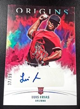 2022 Panini Chronicles - Origins Signatures Luis Frias #OS-LF Red /99 (AU, RC)