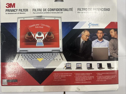 3M Black Privacy Filter For Computer Screen. PF20.1 Widescreen