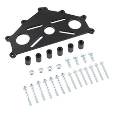 Engine Safe Stand Adapter Plate Compatible with Chevy LS LT Engines Black Black