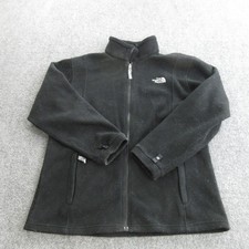 The North Face Jacket Womens Medium Black Fleece Full Zip Pockets Soft Warm
