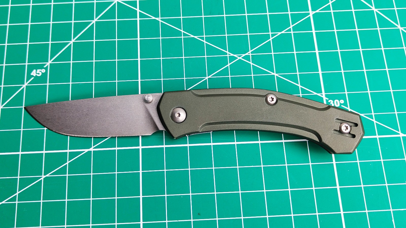 COLTELLO GiantMouse ACE Iona - M390 - Alluminio Verde