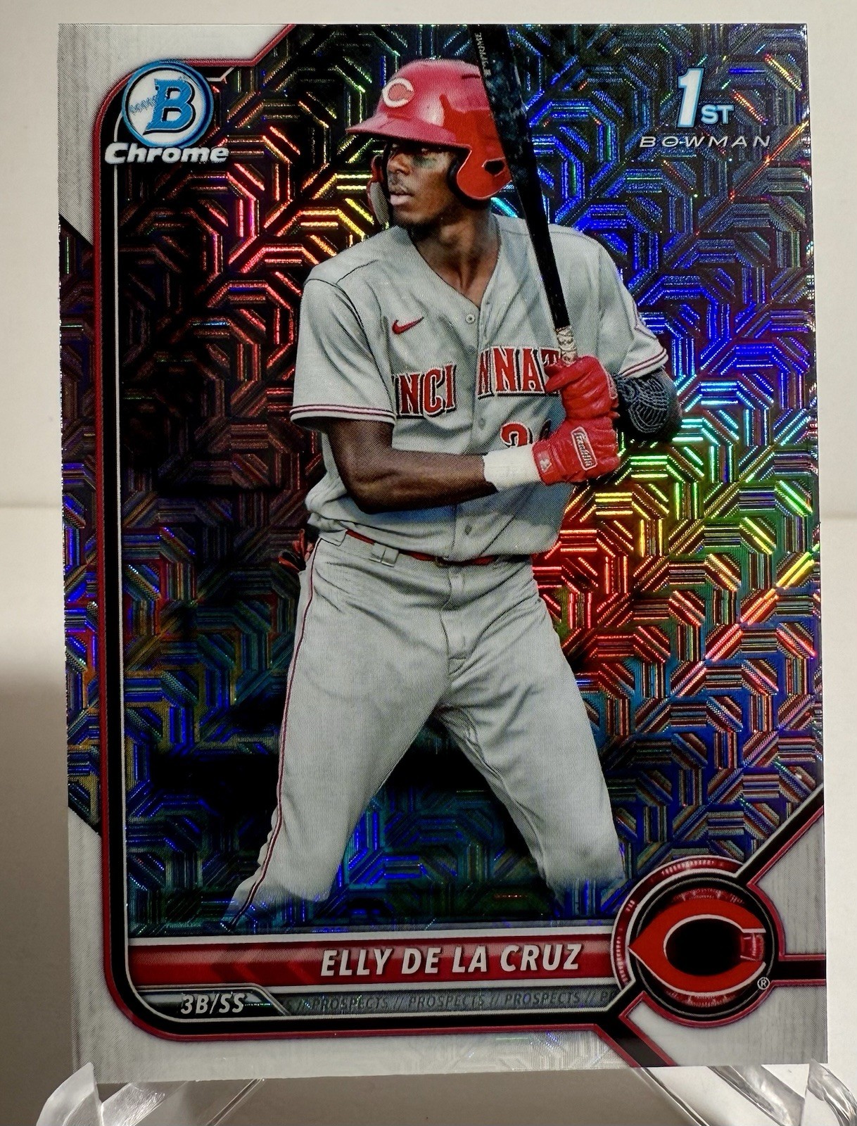 2022 Bowman Elly De La Cruz Chrome Mega Box Mojo Refractor 1st #BCP-50 Rookie
