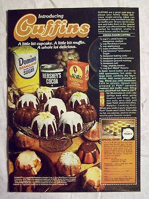 1978 Magazine Advertisement Page For Cuffins Hershey's Cocoa Sun Maid Vintage Ad