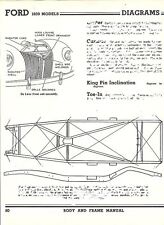 Details about   1939 Lincoln Zephyr NOS Frame Dimensions Align Specs