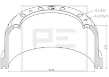 Tambour de frein Mercedes 410