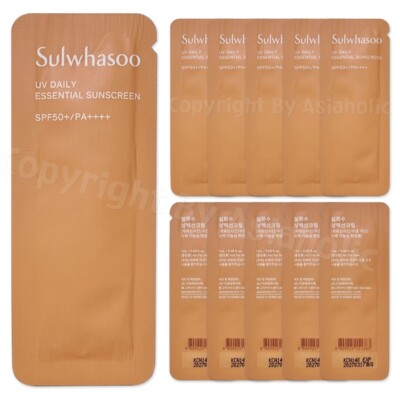 トライアルセット・サンプル sulwhasoo uv daily essential sunscreen Sulwhasoo UV Daily Essential Sunscreen 1ml x 40pcs (40ml) Sample