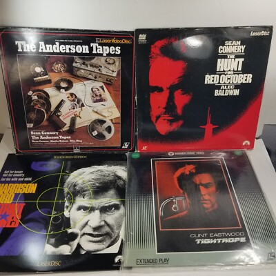 The Anderson Tapes, Hunt for Red October, Tightrope, Patriot Laserdisc 4 Movies