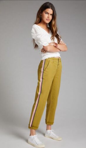 Anthropologie Pilcro Easton Chinos In Chartreuse Size 29" Waist 26.5" IL BNWT - Picture 1 of 12
