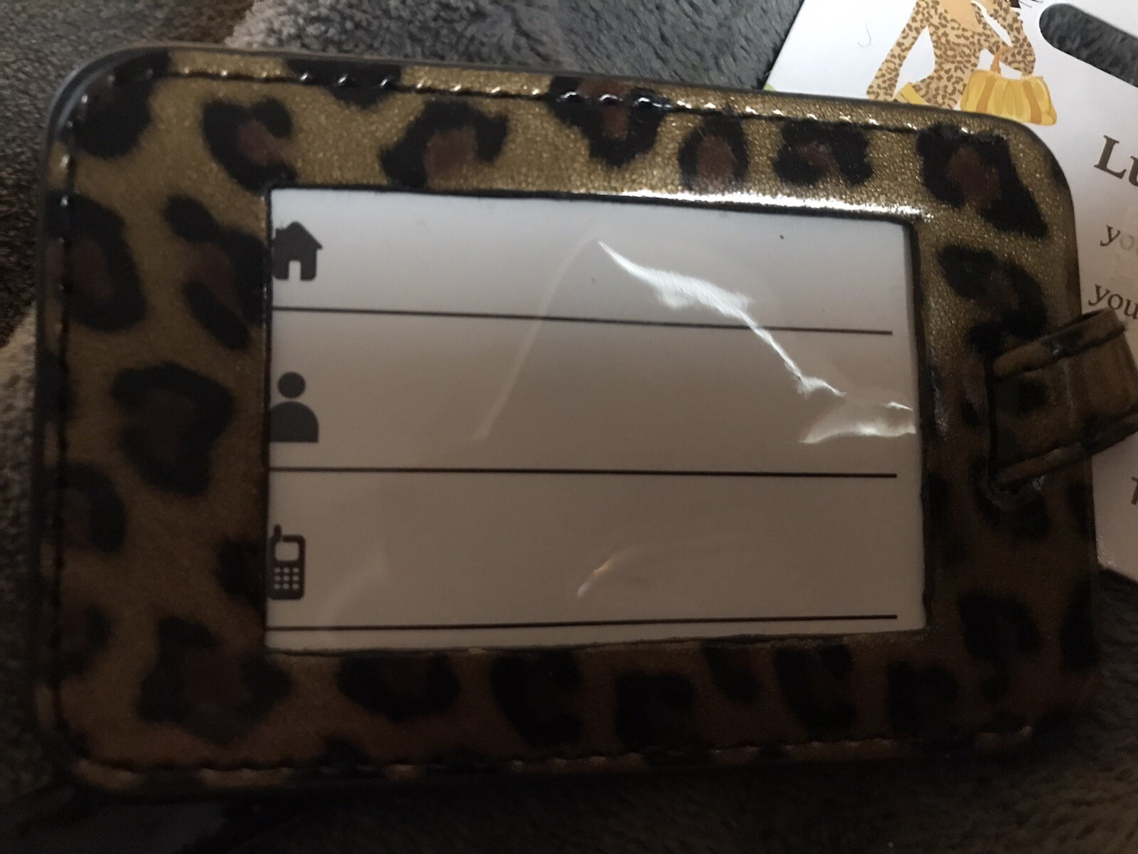 Travel Smart Conair Leopard Print Luggage Tag