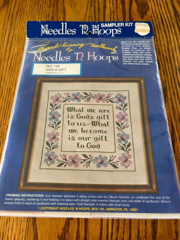 GODS GIFT STAMPED CROSS STITCH KIT