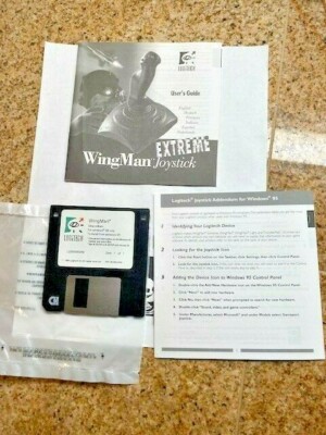 FLIGHT CONTROLLER WINGMAN JOYSTICK EXTREME MANUAL HARD  DISC 1995